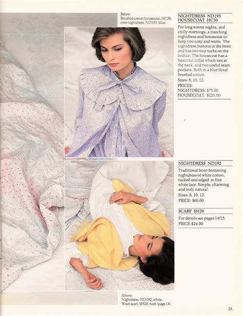 Autumnwinter Laura Ashley 1984 Catalog Such Pretty Nightgowns