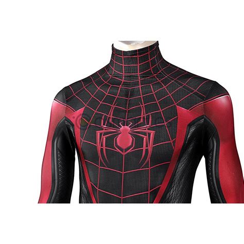 Spider Man 2 Cosplay Suit Ps5 Miles Morales Spandex Printed Cosplay Costume