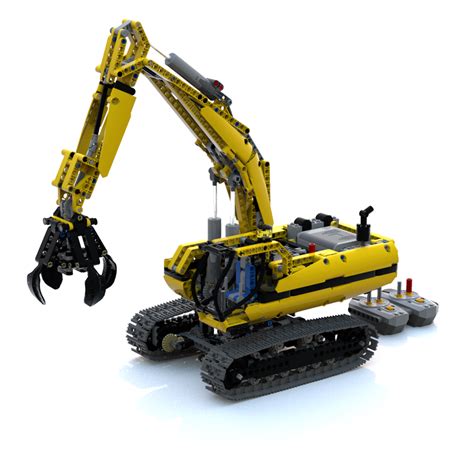 Lego Moc Modification 8043 Grab Crane Excavator By Franklin Bricks