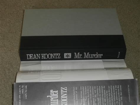 Mr Murder Signed Us 1st Edition Hardcover 11 By Dean Koontz As New