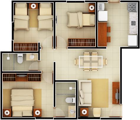 Casa de una planta en privada. 35 Modelos de Planta Baixa Minha Casa Minha Vida 2019