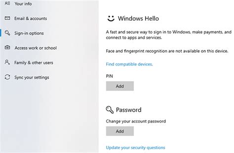 How To Set Password In Windows 10