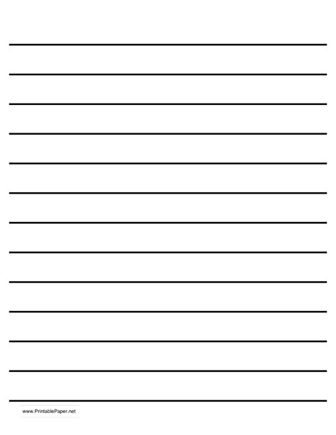 Lined Paper Template First Grade