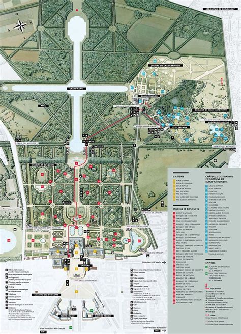 Site patrimonial remarquable et périmètre de sauvegarde et de mise en valeur. Versailles Park and Garden Plan | Versailles garden ...
