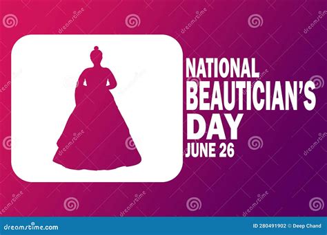 National Beautician S Day Vector Template Design Illustration Stock