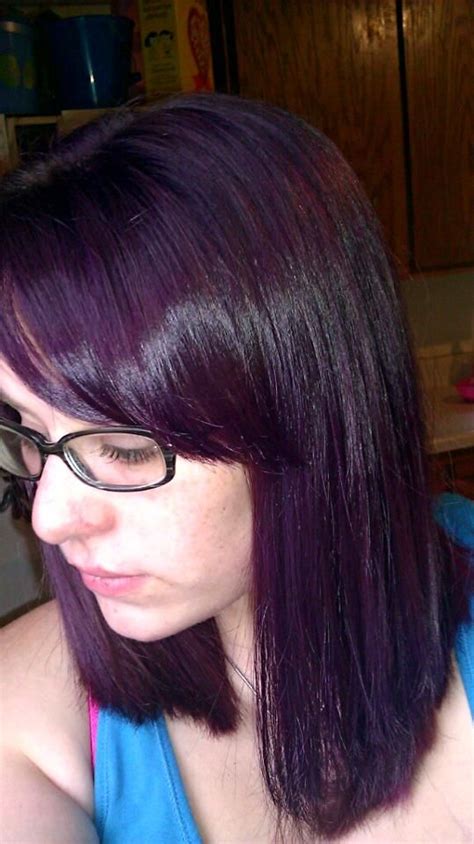 Lusty Lavender Over My Natural Brown It S My Favorite Lavender Hair Plum Purple Hair