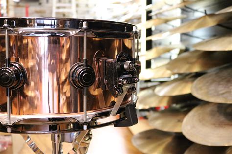 Dw Drum Workshop 65x14 Smooth Finish Solid Copper Snare Drum W Black