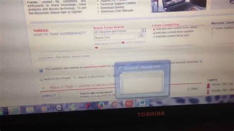 How To Take A Screenshot On My Toshiba Laptop Youtube
