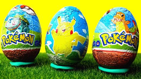 Pokemon Surprise Eggs 3 Surprise Chocolate Eggs Opening Hd Youtube