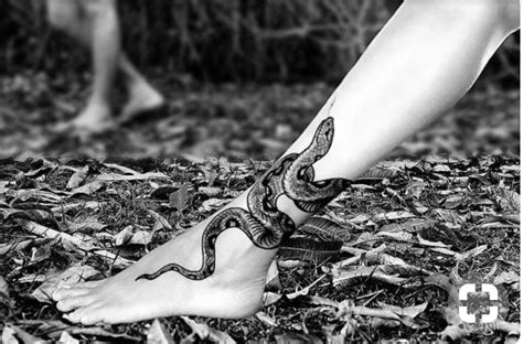 Pin By Cat S On Tattoo Ideas Snake Tattoo Snake Ankle Tattoo Foot