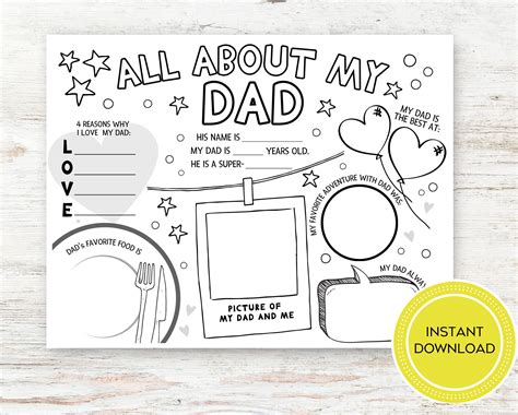 Toys Toys And Games Fathers Day Activity Printable Fathers Day Activity