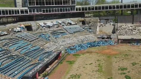 Goodbye Greer Stadium Drone Video Shows Demolition At The Abandoned