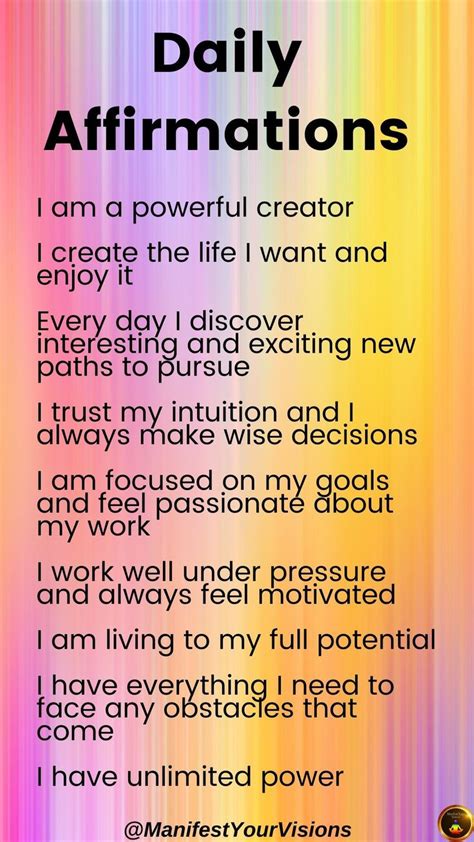 Numerology Affirmations Law Of Attraction Manifestation Positive Self Affirmations