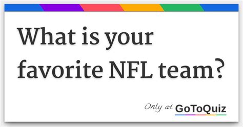 What Is Your Favorite Nfl Team