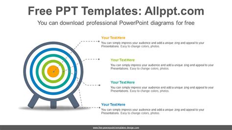 Color Changeable Target Powerpoint Diagram Template Slidesgo Templates