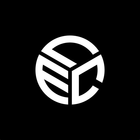 Lec Letter Logo Design On Black Background Lec Creative Initials