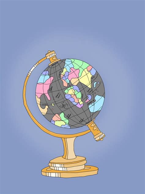Globe Drawing | Globe drawing, Doodle drawings, Drawings