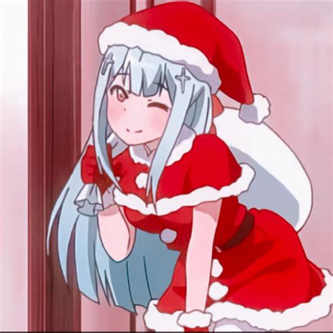 Anime Christmas Icons Dark Anime Girl Anime Christmas Anime Girl