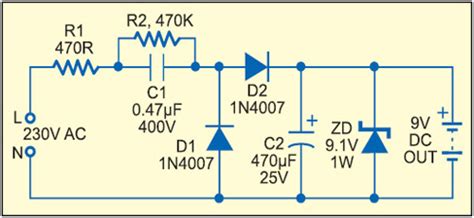 Transformerless Power Supply With Full Circuit Diagrams