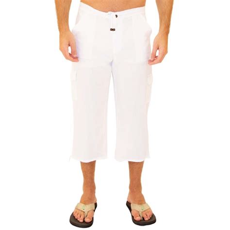 White Resort Wear Capris Dandk Suit Discounters