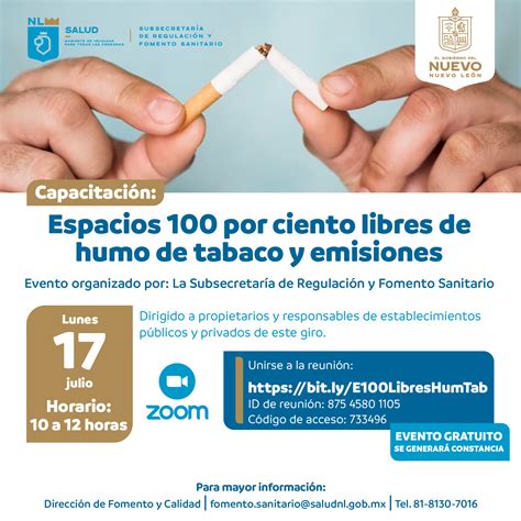 Espacios 100 Por Ciento Libres De Humo De Tabaco Y Emisiones