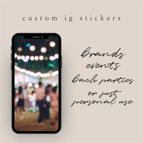Custom Ig Story Stickers Etsy