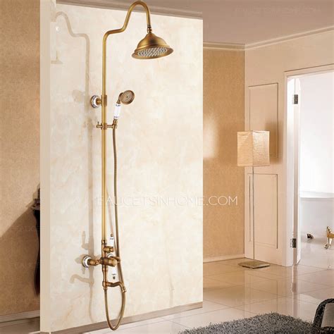 Sometimes i take spontaneity in marriage a little too far. Retro Antique Brass Creamic Exposed Shower Faucet System