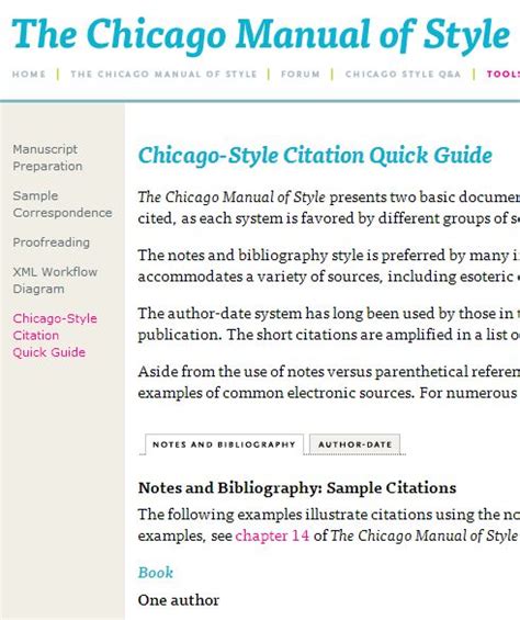 How To Chicago Manual Of Style Citation