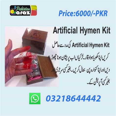 Artificial Hymen Kit Price In Pakistan Order Online 03218644442