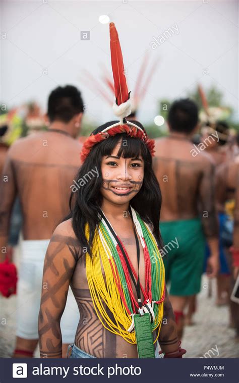 Download This Stock Image Palmas Brazil 22nd Oct 2015 A Brazilian Indigenous Woman With A