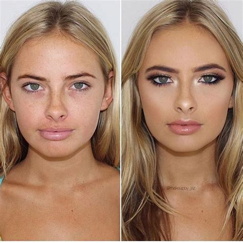 Highlighter Makeup Before After