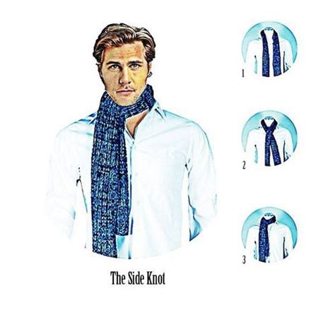 Know Your Scarf Knots The Side Knot Via Scarf Knots Gentlemen Wear