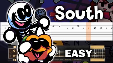 Friday Night Funkin South Guitar Tutorial Tab Game Videos