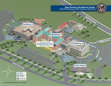 Va West Roxbury Campus Map Map