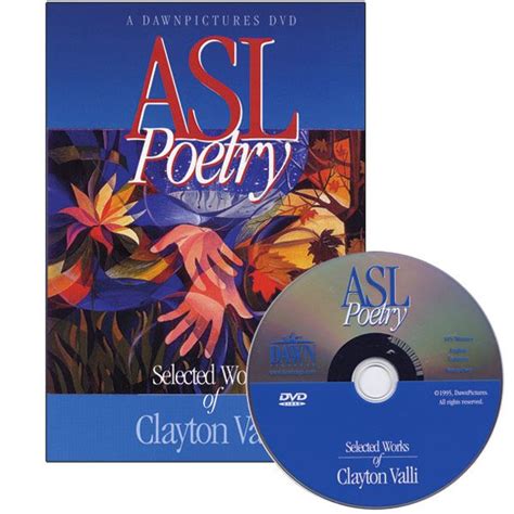 Asl Poetry Selected Works Of Clayton Valli On Dvd Products For