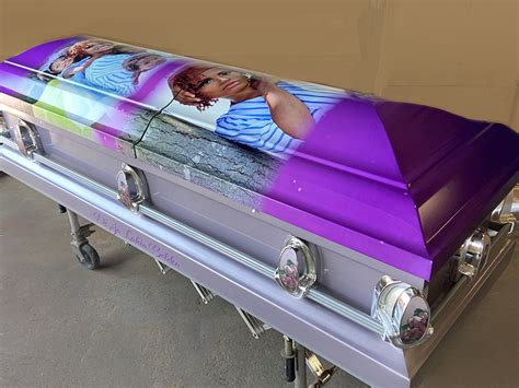 Purple Casket For Momma Custom Casket Sky Caskets