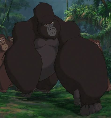 Kerchak Tarzans Adoptive Gorilla Father Tarzan Disney Tarzan