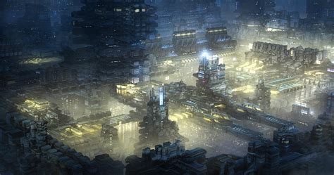 Sci Fi City By Wiredhuman On Deviantart