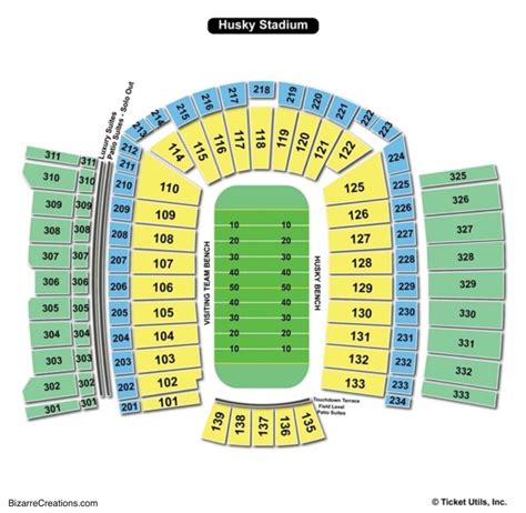 Husky Stadium Seating Chart Seating Charts And Tickets