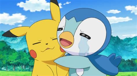 Piplup Hugging Pikachu But Thought It Was Dawn By Willdinomaster55 On