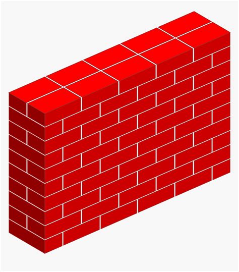 Red Brick Wall Vector Clipart Image Wall Clipart Hd Png Download