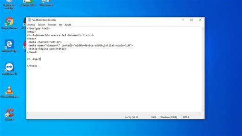 Tutorial Como Crear Una Página Web Html En Un Bloc De Notas Youtube