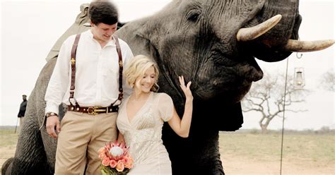 South African Safari Wedding With Elephants Popsugar Love And Sex