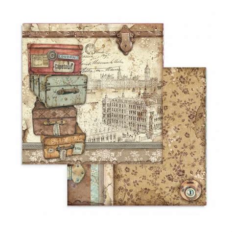 stamperia lady vagabond 8x8 double faced scrapbook paper etsy