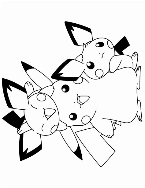 Alolan Raichu Coloring Page Best Of Pikachu And Pichu Coloring Sheets