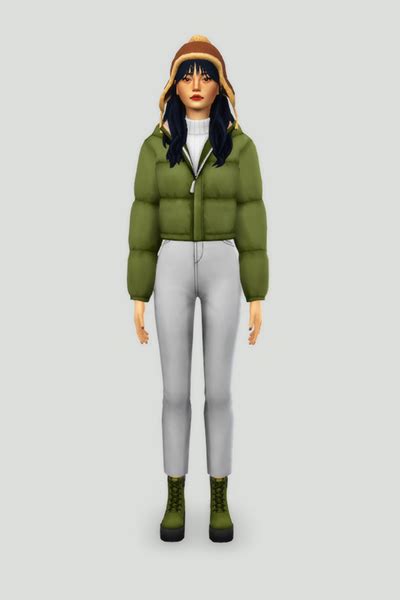 Foxburries Cold Weather Outfits 🍂 ️ All Hair Emily Cc Finds