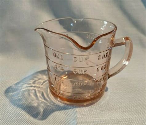 Rare Kellogg S Pink Depression Glass Measuring Cup Antique Price