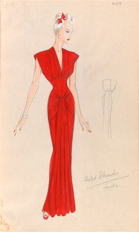 Marjorie Field 1940s Fashion Design Gown 1940s Fashion Fashion