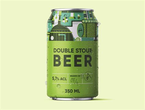 Beer Can Design Green By Fabian Krotzer On Dribbble