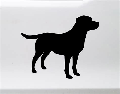 Labrador Retriever Silhouette Vinyl Decal V5 Dog Puppy Lab Die Cut